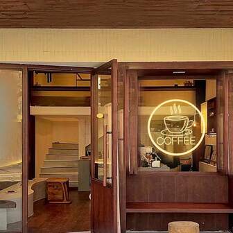 1pc USB Powered Warm Light Neon Sign Coffee Round Frame Wall Decor Light, Suitable For Cafe, Kitchen, Man Cave, Signs, Display Windows, Birthday Gifts, Holiday Gifts