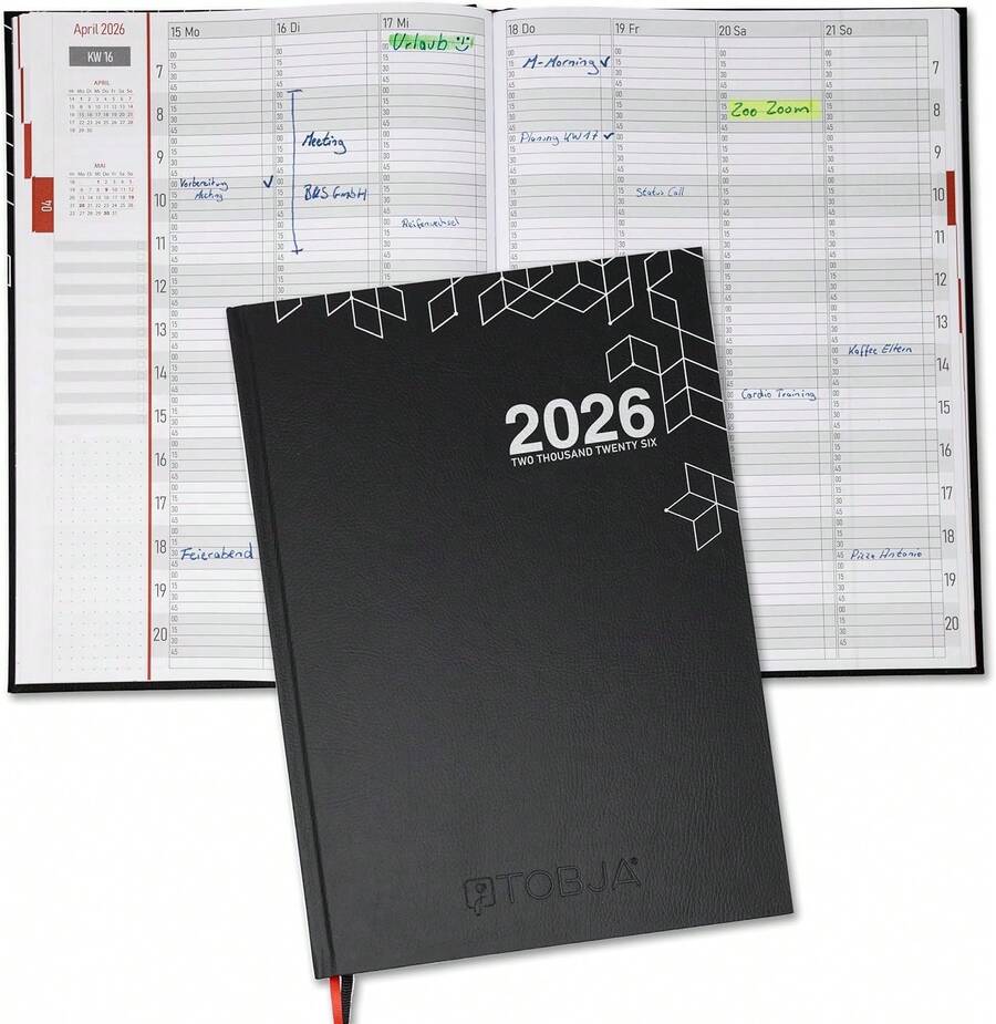 Rido/idé Calendario De Libro Modelo Manager TM (2025), 2 Páginas