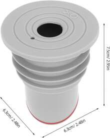 TEHAUX Anillo De Sellado De Olores 45-50 mm Tapón De Drenaje del Piso De La Bañera del Baño Inserto De Drenaje De Alcantarillado Núcleo De De Piso a Prueba De Olores para Lavadora - Blanco - Ver 11