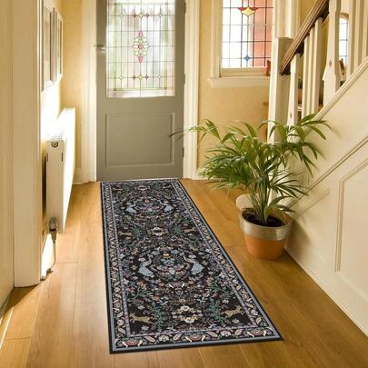 1 Stück Teppich im Vintage-Stil, rutschfest & fleckabweisend, Multi-Größe, geeignet für Flur, Küche, Waschküche, Badezimmer, Dorm, Sofa, Schlafzimmer, Wohnzimmer, Waschtisch, Stuhl, Dorm Teppich, Mode Teppich, Raumdekoration, Weihnachtsdekoration, Geschenk, Heimdekoration, Schlafzimmerdekoration, Hochzeits-/Geburtstagsgeschenk/Haushaltsgrundbedarf