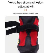 Winter Warm Dog Shoes Anti-Slip Waterproof Snow Boots For Large Dogs, Thick Outdoor Pet Booties