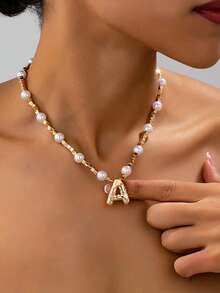 1 buc colier cu pandantiv la modă cu stras, potrivit pentru purtarea zilnică a femeilor, petrecere și cadou