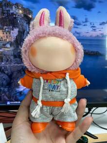 17 Cm Doll Clothing Set,Compatible With Labubu,Clothing Set Suitable For 6.7-Inch Doll Set, Fashionable And Unique Hooded Sweatshirt+Pants+Shoes Accessories, Suitable For First/Second/Third Generation Dolls To Play And Display ,Clothing Set Only,(Excluding Dolls) - Multicolor - View 13