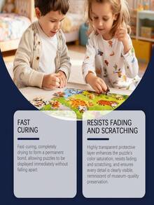 DOWMOO Puzzle Glue Set, Handmade DIY Puzzle Transparent Adhesive, Non-Yellowing Glue For Students And Office Use