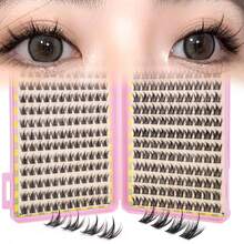 308pcs Comic Lash Cluster Large Capacity Lash Box Set  Soft And Fluffy Lash Clusters Slim Suitable For Beginners Simple And Easy To Wear Suitable For DIY Eyelash Extension Tools Cosplay At Home - C - View 8