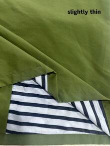 女士长款连帽雨衣，轻便休闲雨衣，全拉链设计，适合徒步旅行，女士户外防风外套，轻薄款，春夏款 - 軍綠色 - 查看 6