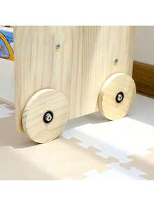 1件婴儿必备玩具收纳架，简易可移动儿童绘本架，两种款式可选，木纹色，婴儿书籍收纳架。圣诞礼物、洗浴礼物、新年礼物，送给宝宝的理想之选。 - 收納架 - 查看 6