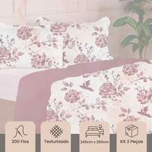3-Piece Queen Size Bedspread Set, Patchwork Quilt, Ultra Double-Sided - 查看 5
