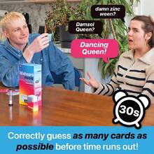 "Trò chơi tiệc âm nhạc nghe nhầm - Lời bài hát vô nghĩa, hoàn hảo cho người yêu âm nhạc và thích tiệc tùng, đảm bảo tiếng cười không ngừng!" - Nhiều màu - Xem 4