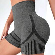 5 Pcs High Waisted Hip Lifting And Belly Hugging Shorts, Yoga Sport Leggings For Gym Lift And Shape The Buttocks, Colorful - 多色4 - 查看 5