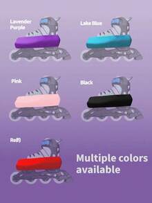 1 Coppia di Copri Pattini Multicolore Adatti per Pattini a Rotelle, Pattini da Velocità, Pattini da Figura, Pattini da Ghiaccio - nero - Visualizzare 4