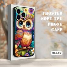 Una funda de teléfono creativa personalizada, elegante y con estilo, que presenta un diseño de búho colorido que presenta un tema animal encantador, diseño resistente a golpes y caídas, resistente a las manchas y duradera, adecuada para varios modelos de , incluyendo  17/17 Pro/17 Pro Max/17 Air/ 16/16 Pro/16 Pro Max/16 Plus/ 15/15 Pro Max/15 Pro/15 Plus/ 14/14 Pro/14 Plus/14 Pro Max/ 13/13 Pro/13 Pro Max/12/12 Pro/12 Pro Max/11/11 Pro/11 Pro Max/XR/X/XS/XS Max. Es el regalo de cumpleaños perfecto para novias, novios, esposos, esposas, amigos o para uno mismo, innovador y a la moda, adecuado tanto para hombres como para mujeres. - Negro 2617 - Ver 2