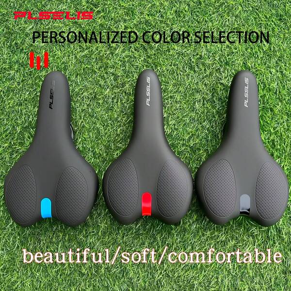 plselis 1 Stück Paisley Fahrrad Sitzpolster, hochelastischer Schaumstoff stromlinienförmiger Sattel, unisex für Rennrad & Mountainbike, bequemes Radfahren