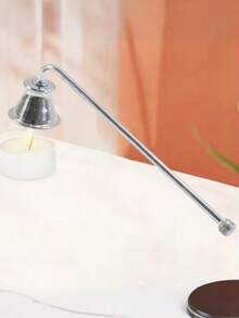 1PC Long-Handled Metal Candle Snuffer, Stainless Steel Rose Golden Candle Cover, Black Incense Candle Bell Cover, Golden And Silver Candle Extinguishing Cover For Home Safety Tools|Candle Accessory With Candle Cover Aromatherapy Tool With Handle, Candle Extinguisher - Multicolor - View 7