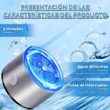 Latauar 420 ml Botella Generador de Agua Hidrogenada, Drinking Glass, Botella de Agua de Hidrógeno,áquina Ionizadora de Agua de Hidrógeno con Carga USB, En 3 Minutos Genera Agua Hidrogenizada - 1 - Ver 5