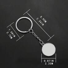 1PC Vintage Elephant Themed Glass Sphere Keychain, Multiple Elephant Design Options With Metal Key Ring, Unique Animal-Inspired Accessory For Elephant Lovers As A Gift Or Daily Use - Silver - View 2