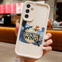 Funda de Teléfono de Dragón Divertido de Cuatro Alas Compatible con 25 S24 S23 S22 S21 S20 FE Ultra Plus 4G 5G Cubierta Trasera de TPU Suave a Prueba de Golpes - Colores mixtos - Ver 4