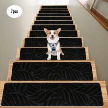 1/7/15 szt. antypoślizgowa mata na schody z samoprzylepnym spodem, antypoślizgowa mata na schody, dywan, schody, dywan, stopnie, antypoślizgowy klej, zmywalna i wielokrotnego użytku, dla osób starszych i zwierząt domowych, dekoracyjne nakładki na schody na każdą porę roku, zimowe ocieplające maty na schody, zapobiegające poślizgowi zwierząt domowych i osób starszych, dekoracyjne wymiary schodów: 20*76 cm / 7,9*29,9 cala - 55*19 cm / 21,65*7,5 cala