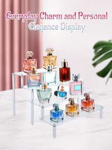 Acrylic Transparent Display Rack, Cosmetics, Perfume, Figurine, Antique Storage Rack, Blind Box Rack, Tiered Display Rack, Multifunctional Desktop Figurine, Paper Cup, Cupcake Stand - Multicolor - View 4