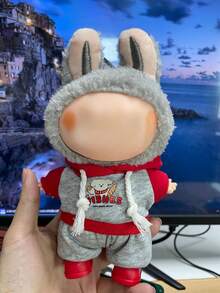 17 Cm Doll Clothing Set,Compatible With Labubu,Clothing Set Suitable For 6.7-Inch Doll Set, Fashionable And Unique Hooded Sweatshirt+Pants+Shoes Accessories, Suitable For First/Second/Third Generation Dolls To Play And Display ,Clothing Set Only,(Excluding Dolls) - Multicolor - View 15