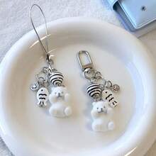 Phone Pendant Personalized Skull Keychain Bone Pendant - 海懶 門扣 - 查看 2