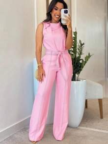 Marrant Sensory Fabric Set, Draped Collar And Waistband, Elegant Summer Style. - 羅莎 - 查看 2