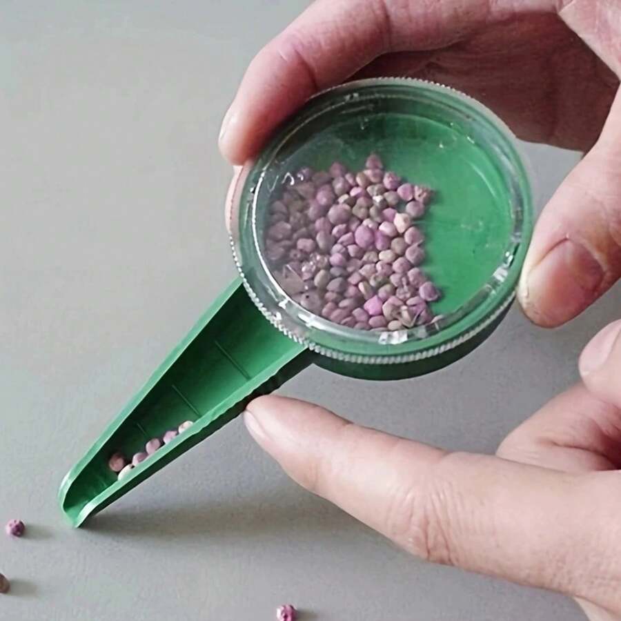Sembradora de Semillas de Plantas Sembradora de Jardín Herramientas Multifuncionales de Dispensador de Semillas Adaptándose a Varios Tamaños de Semillas - 1 pieza - Ver 1