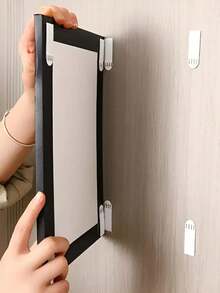 12pcs Damage-Free Frame Fasteners, Double-Sided Hook & Loop Design, Easy To Install And Remove, Suitable For Remote Controls, Frames, Sockets, Etc.