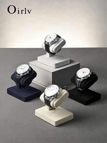 Oirlv 1PC Microfiber Watch Display Rack, Microfiber Watch Stand, Watch Holder, Bracelet, Anklet, Bead Necklace Display And Photography Prop Suitable For Men And Women Holiday Gifts, Jewelry Storage