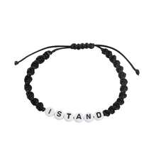 1pc Solid Color Bracelet, Customizable With Letter/Name, Minimalist And Elegant, Suitable As Christmas/Birthday Gift For Mother, Family, Friends