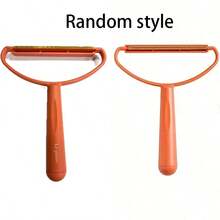 1pc Double-Sided Pet Hair Remover Brush, Easily Removes Pet Hair - Portable Professional Pet Hair Removal Tool, Strong Hair Removal For Carpets, Car Mats, Blankets, Clothes, Furniture, Quick Deep Cleaning, Easy To Clean Hair Scraper, Ideal Choice For Pet Owners