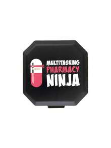 (7天)上午/下午药丸整理器，印有胶囊图案，药房，大成功，3种款式维生素盒和药品盒可供选择，大隔层，每日2次，每周药丸整理器，7天大剂量维生素补充剂鱼油盒装旅行装，黑色，适用于关节炎，使用方便，透明盖子，医生和护士必备，应急需求，旅行，徒步旅行紧急救援 - 彩色 - 查看 10