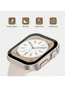 这款防水表壳兼容 40mm、41mm、42mm、44mm、45mm、46mm 和 49mm 的 表盘。采用防水、防震、防刮的硬质 PC 材料，配备钢化玻璃屏幕保护膜和防水垫圈设计。兼容 Ultra / Series 11 / 10 / 9 / 8 / 7 / 6 / 5 / 4 / SE。佩戴舒适，触感灵敏。男女皆宜的运动休闲风格表壳。 - 香檳色 - 查看 6