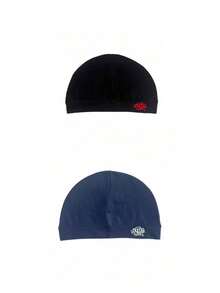 Synaworld Brand Embroidered Pullover Beanie Hat, Popular Street Hip Hop Skull Cap, Vintage Knit Hat