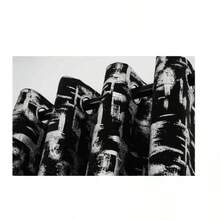 Juego de Cortinas Negras con dorado con Ollaos para Barra - Negro - Ver 4