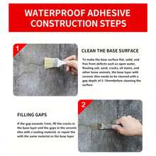Adhesivo impermeabilizante transparente para reparación de fugas en baños, revestimiento impermeable para techos y paredes exteriores sin dañar los ladrillos - 300 gramos - Ver 8