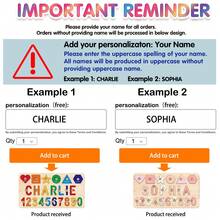 Montessori Toddler Toys, Customizable Wooden Name Puzzle For 1-3 Years Old, Personalized Name Puzzle, Easter Children's Gift, Wooden Toys, 3D Letter Puzzle - Rainbow Three Rows All With Nails + Brackets - View 3