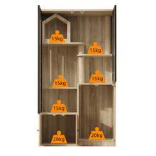 Pet Storage & Organization - Natural + MDF+Glass - View 3