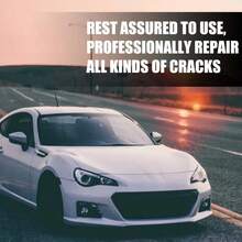 Agente de cuidado del parabrisas del automóvil, El líquido especializado en la reparación del vidrio repara los arañazos superficiales y las grietas iniciales,Reparación rápida de grietas. Visión clara. Limpiador,eliminando suciedad, polvo y residuos - Negro - Ver 5