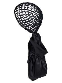 2-In-1 Multifunctional Hair Net, Includes Sleep Cap, Hair Net Cap, Satin-Edged Sleep Cap And Crochet Hair Band, Travel Essential, Convenient For Creating Various Hairstyles, Ideal For Daily Hair Care, Comfortable And Easy To Use - Colorful Leopard Print - View 12