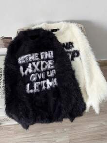 Women Knit Tops - Black - View 1
