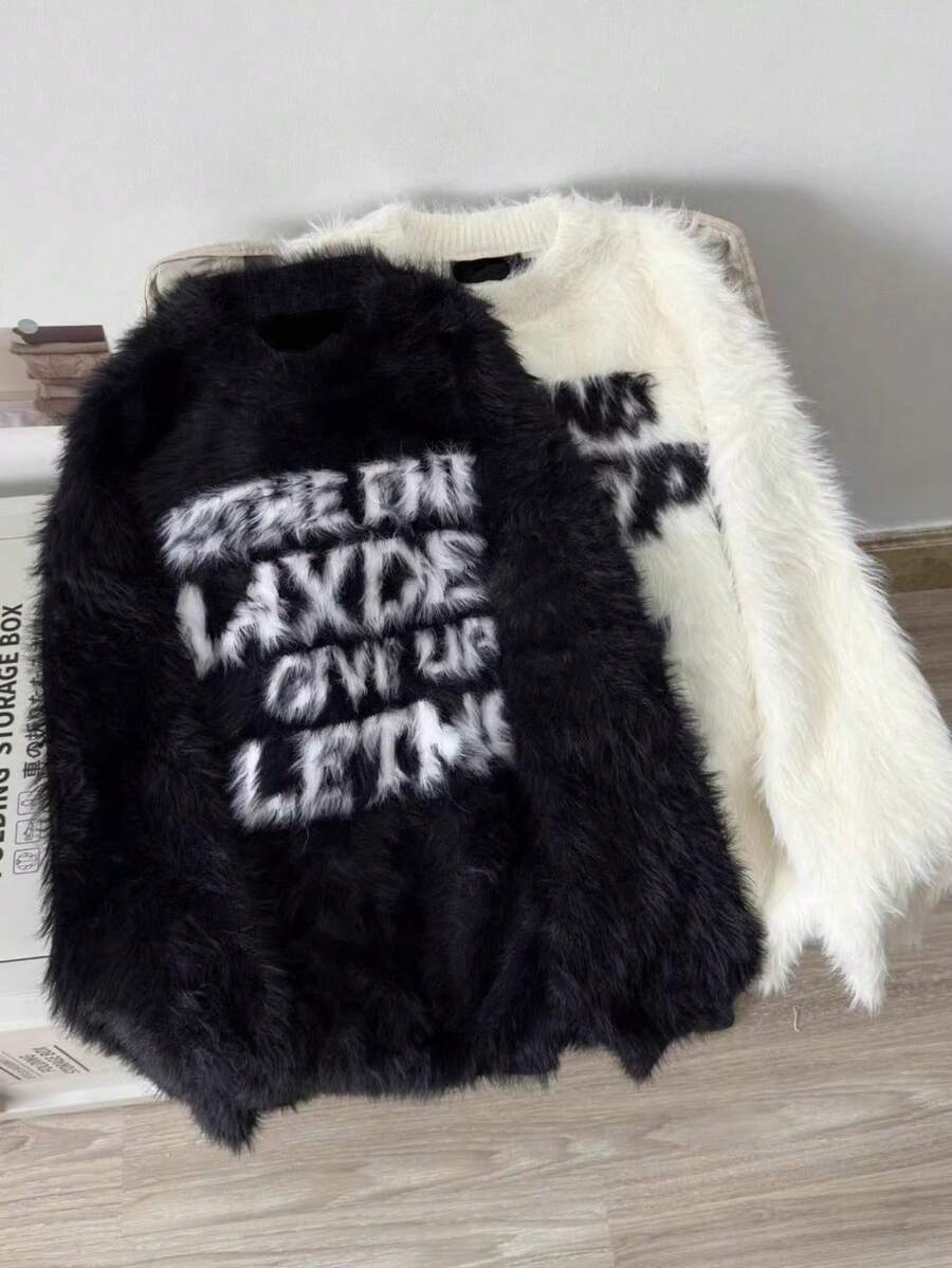 Women Knit Tops - Black - View 1