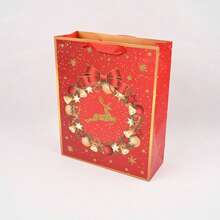 12 pezzi - Nuova confezione regalo natalizia Borsa regalo natalizia extra large a forma di cartone animato Borsa souvenir