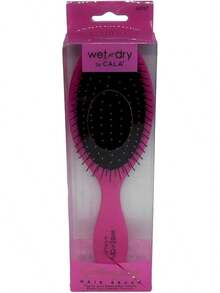 Cepillo ovalado para desenredar cabello húmedo y seco - Fucsia - Ver 2