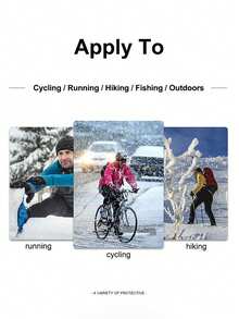 男女通用冬季防风触屏手套，带拉链和透气网布面料。保暖手套内衬柔软厚实，兼容触屏设备，防风、防水、透气。适合滑雪、跑步、钓鱼、高尔夫、骑行、摩托车骑行等户外活动。户外骑行装备。 - 彩色 - 查看 3