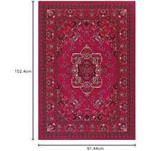 Antep Rugs Alfombras Oriental - Alfombras tradicionales antideslizantes de 2 x 4 pulgadas (antideslizantes) de perfil bajo con respaldo de goma para cocina (verde, 2 pies 3 pulgadas x 4 pies)(91.4 cm x 1.52 ms Rosado) - Tipo 3 - Ver 2
