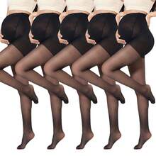 1 Stück schwarze Umstandsstrumpfhose zur Bauchunterstützung, dünne Version für Frühling & Sommer, geeignet für den täglichen Gebrauch, Herbstsocken