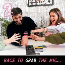 Karaoke Game Cards - Karaoke Lyrics Card Game, Suitable For 2-10 Players, Family And Valentine's Day Party Entertainment (125 Cards), Group Entertainment, Social Gatherings, Interactive Games, Easy To Set Up, Durable Material, High-Quality Printing - Nhấc micro lên - Xem 5