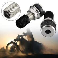 2pcs/4pcs/10pcs Válvulas de Rueda de Acero Inoxidable Duraderas de 3.2cm para Motocicleta - Accesorios para Neumáticos Tubeless Impermeables - 4 piezas - Ver 7