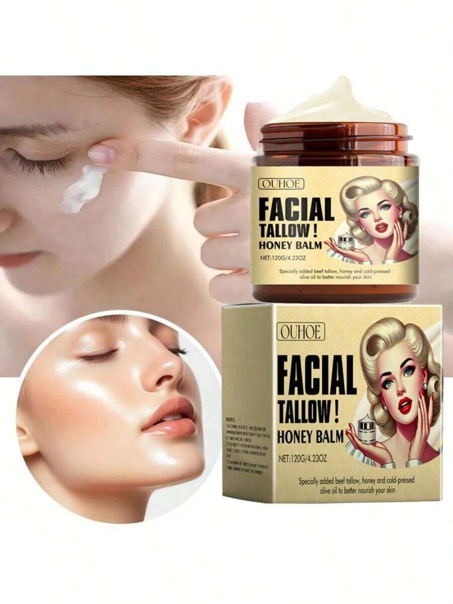 2 Pieces/240g, Instant Revitalizing Cream-An Anti-Aging Moisturizer Designed For Mature Skin, Enriched With Shea Butter And Honey. Provides Day And Night Nourishment To Improve Skin Tone, Texture, And Elasticity. Helps Smooth Fine Lines, Hydrates Deeply, And Works As A Moisturizing Lotion, Body Milk, Or Hydrating Body Cream. - 彩色 - 查看 1